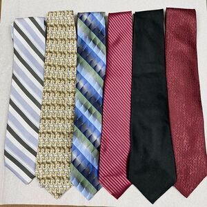 Set of 6 Men’s Variously Patterned Ties
